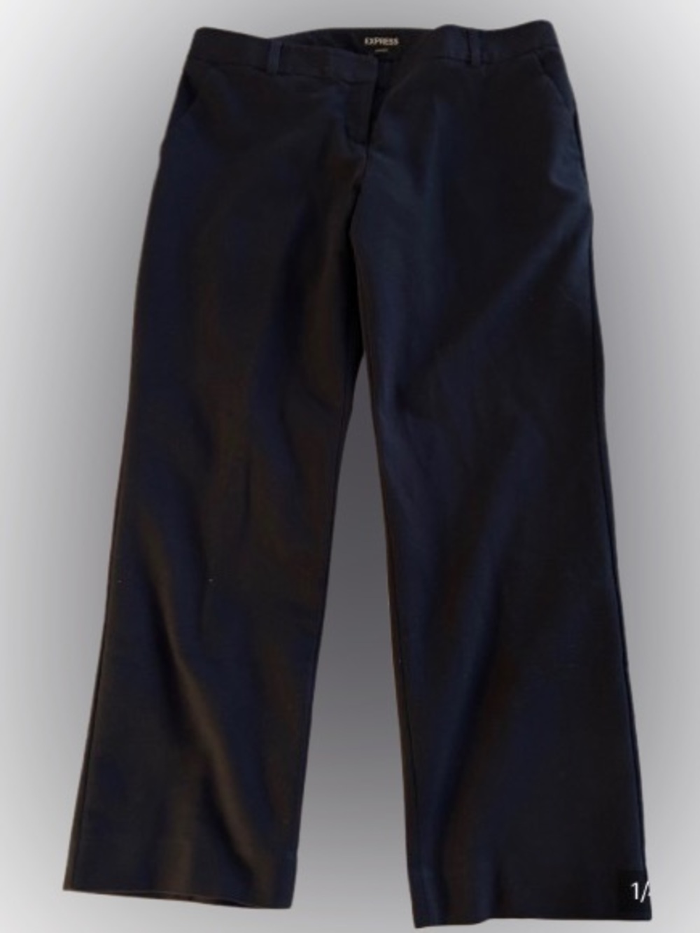 Express Dark Navy Cropped Dress Pants 12R